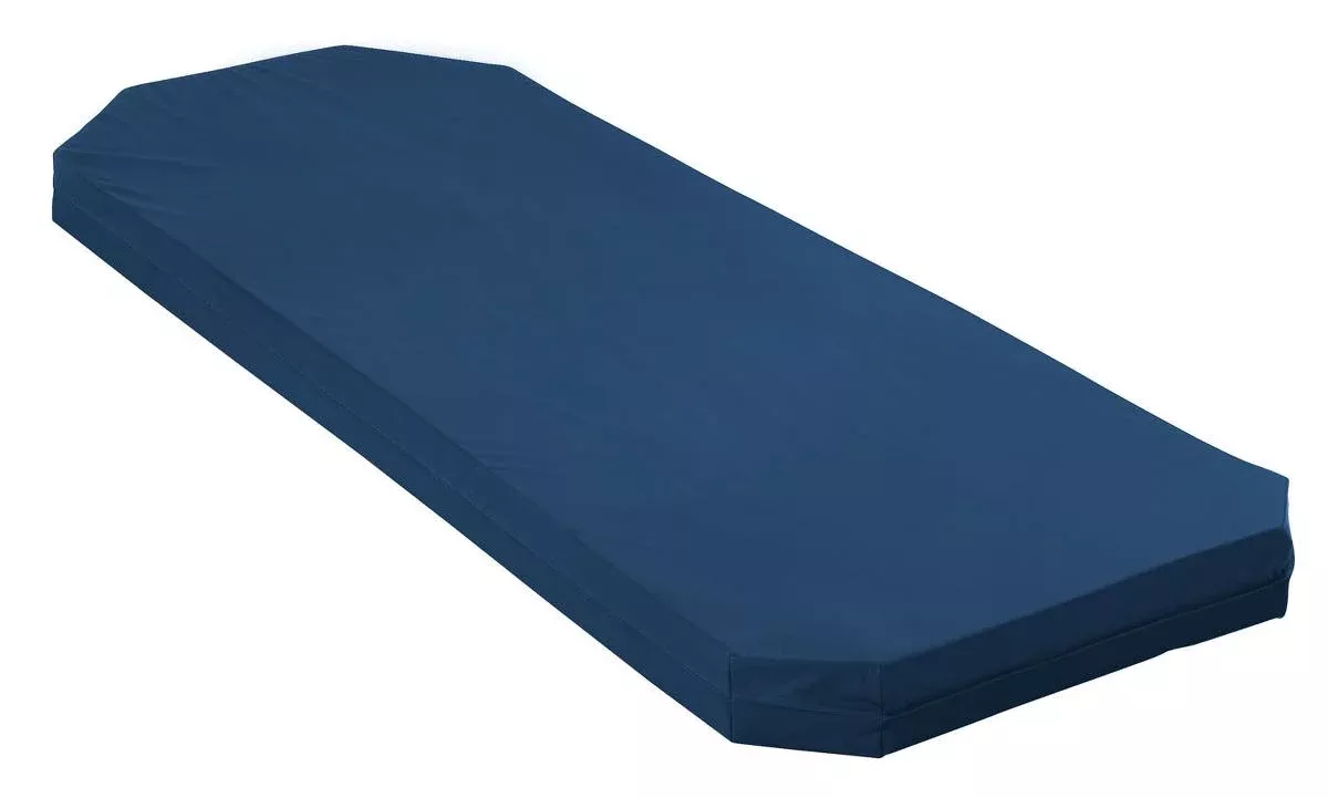 Medline Advantage Visco 3-Layer Therapeutic Foam Pad with 6" Angle Corner - PAD, STRETCHER, VISCO, 6" ANGLED, 24X74X - MDTS2574V3C