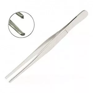 Medline Allis Tissue Forceps - 8" (20 cm) Allis Tissue Forceps with 2 x 3 Teeth - MDS1014019