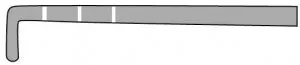 Medline Arthroscopic Probe Hook - HOOK, PROBE, ARTH, GRADUATED, 5MM, 240MM - MDS9911153