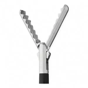 Medline Atraumatic Laparoscopic Grasper - 45 cm Working Length Single-Action Rotatable Laparoscopic Atraumatic Grasper with 5 mm Long Jaw - MDS526346SP