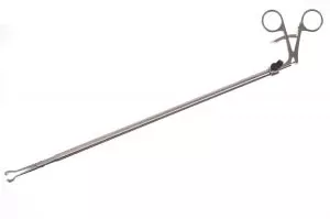 Medline Babcock Laparoscopic Forceps - Babcock Non-Rotatable Laparoscopic Ratchet Forceps with 10 mm Tips, 12-1/2" (32 cm) - MDG4466269