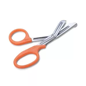 Medline Bandage Scissors - Bandage Scissors with Plastic Handle, Nonsterile, Single-Use, 7.5'', Green - MDS10758