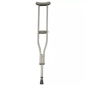 Medline Basic Aluminum Crutches - Basic Crutches with 250 lb. Capacity, Tall Adult - MDS50514-10