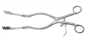 Medline Beckmann-Adson Self-Retaining Retractors - RETRACTOR, BECKMANN-ADSON, BL, 25MM, 4:4, 12" - MDS1801031