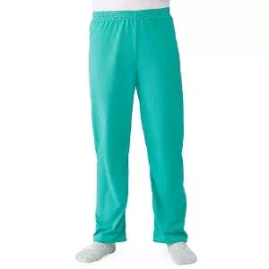 Medline Behavioral Health Apparel - Pediatric Pants with Elastic Strips, Green, Size M - MDT011485BHM