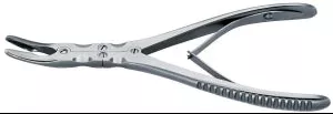 Medline Beyer Rongeur Forceps - Beyer Rongeur Forceps, Curved, 4 mm Bite, 7", Double Action - MDS3220118