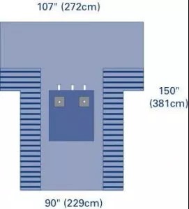 Medline Bilateral OrthoMax Extremity Surgical Drapes - DRAPE, EXTREMITY, BILATERAL, ORTHOMAX - DYNJP8016