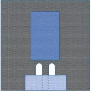 Medline Bilateral Split Surgical Drape - Bilateral Split Drape, Sterile - DYNJP4007