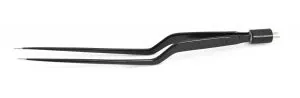 Medline Bipolar Forceps - 7.75" (19.7 cm) Bayonet Insulated Bipolar Forceps with Straight 0.5 mm Tips, German Stainless Steel - MDS597008D