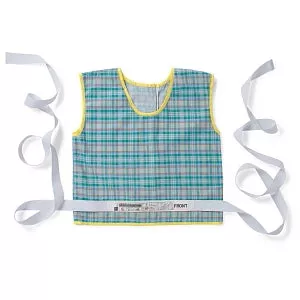 Medline Blended Safety Vests for Patients - Vest Restraint, Tie, Zip-Back, Size L - MDT828305L