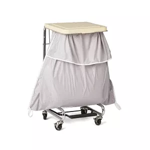Medline Blockade Hamper Bags - Blockade Hamper Bag with Flip Top and Elastic Closure, Gray, 18" - MDT021373