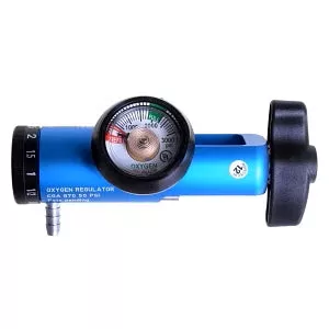 Medline Brass Oxygen Regulators - Mini Oxygen Regulator, Brass, 0-8 L, 870 CGA - HCSB8708M