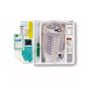 Medline Buddy the Brave Add-A-Cath Foley Catheterization System - Total 1-Layer Buddy the Brave Add-A-Cath Trays with 400 mL Urine Meter with 2, 500 mL Drain Bag, Peri Wipe - URO170350