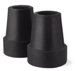 Medline Cane Replacement Tips - Black Replacement Cane Tips, 7/8", for Standard Cane - MDS86428W