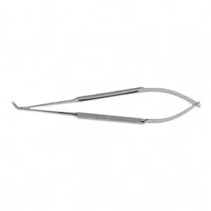 Medline Castroviejo Micro Scissors - Troutman Castroviejo Mini Scissors, Blunt Left Curved Blade, 4" - MDS0913204
