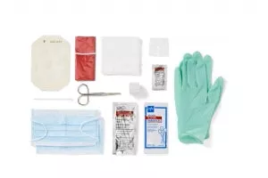 Medline Central Line Dressing Trays with Alcohol / PVP - Dressing Change Tray - DYNJ03033