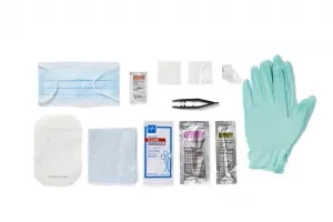 Medline Central Line Dressing Trays with Alcohol / PVP - Dressing Change Tray, Sterile - DYNJ03300