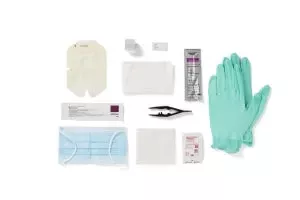 Medline Central Line Dressing Trays with Chlorascrub - Central Line Dressing Change Tray - DYND75235