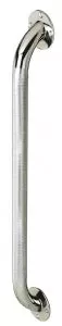 Medline Chrome Grab Bars - Knurled Chrome Grab Bar, 12" - MDS86012CHR
