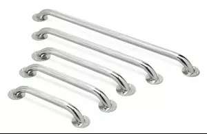 Medline Chrome Grab Bars - Knurled Chrome Grab Bar, 32" - MDS86032CHR