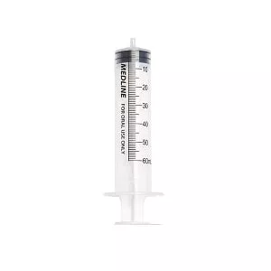 Medline Clear Oral Syringes - Oral Syringe, Clear, 60 mL - NON65060