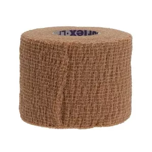 Medline Co-Label CoFlex LF2 Quick-Stick Nonsterile Cohesive Bandages - CoFlex LF2 Quick-Stick Nonsterile Cohesive Bandages, Tan, 3" x 5 yd. (7.6 cm x 4.6 m) - MDS088003