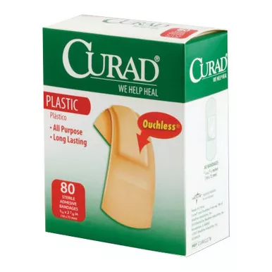 Medline CUR45157RB - Curad Plastic Adhesive Bandage, Assorted Sizes