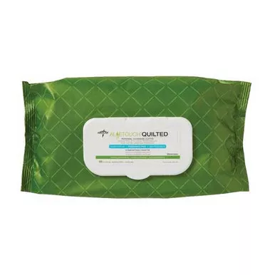 Medline MSC263625 - FitRight Aloe Quilted Personal Cleansing Wipes
