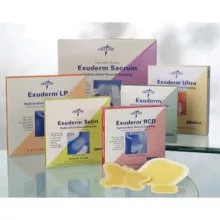 Medline MSC5125 - Exuderm Regulated Colloidal Dispersion Thin Hydrocolloid Dressing, 6" x 6"