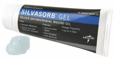 Medline MSC9303EP - SilvaSorb Antimicrobial 3 oz Wound Gel with Ionic Silver