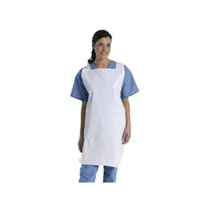 Medline NON24272 - Protective Poly Disposable Apron 24" x 42"