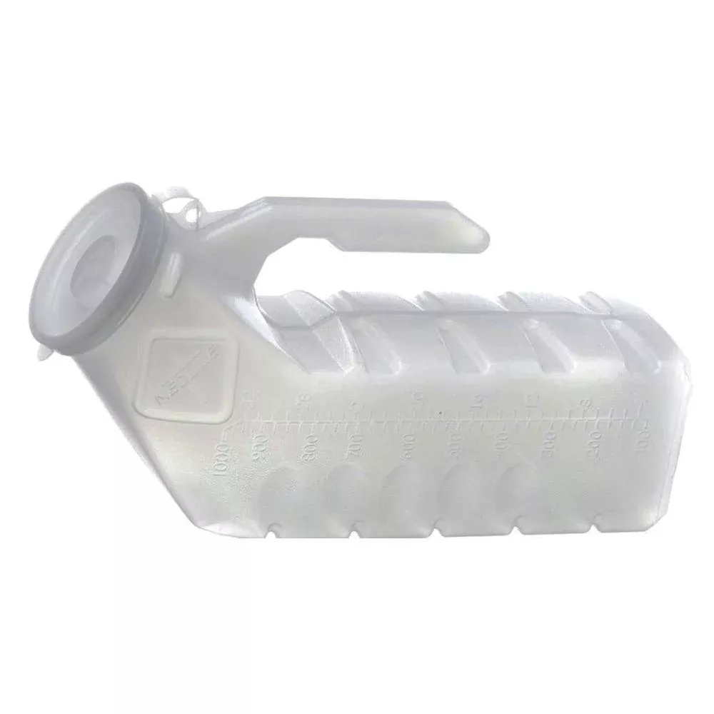 Mini Translucent Male Urinal, 32-oz./1,000 Ml- Each of 1