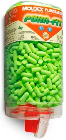 Moldex-Metric Earplug Dispenser Moldex PlugStation Wall Mount 500 Pair Capacity Clear - Case of 4 - 6845-CS