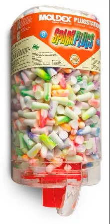 Moldex-Metric Earplug Dispenser SparkPlugs Wall Mount 500 Pair Capacity Clear - Case of 4 - 6645-CS