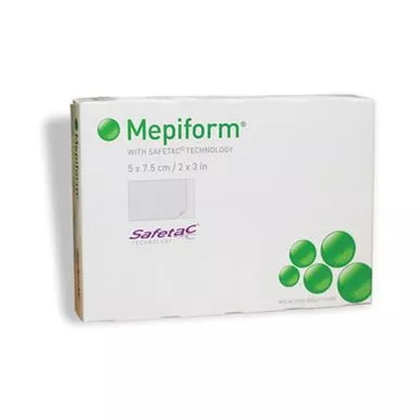 Molnlycke 293299 - Silicone Gel Sheeting Mepiform Silicone Gel 2 X 3 Inch NonSterile