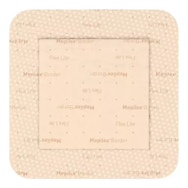 Molnlycke 581200 - Silicone Foam Dressing Mepilex Border Flex Lite 3 X 3 Inch Square Adhesive with Border Sterile