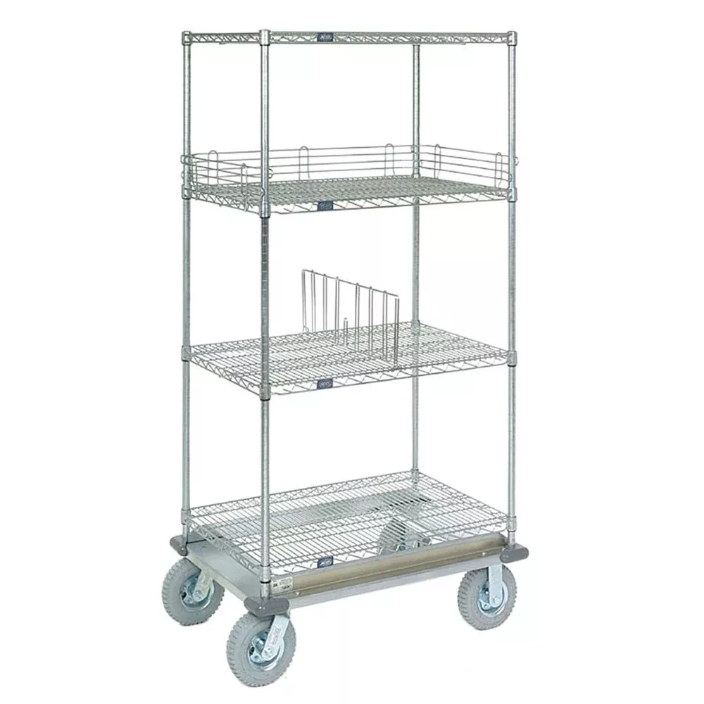 Nexel Dolly Trucks Nexel Dolly Base Truck, Chrome, 48"W x 24"D - 926089