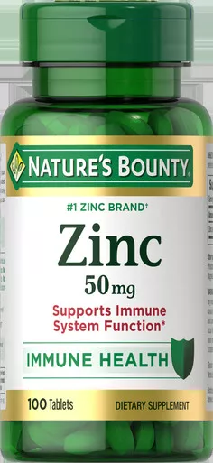 NHS 2060 - Nature's Bounty Zinc Caplets, 50mg, 100 ct