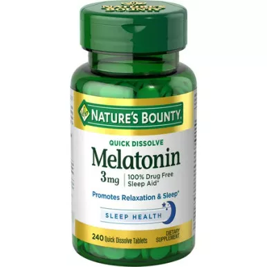 NHS 56907 - Nature's Bounty Melatonin Quick Dissolve Tablets, 3mg, 240 ct