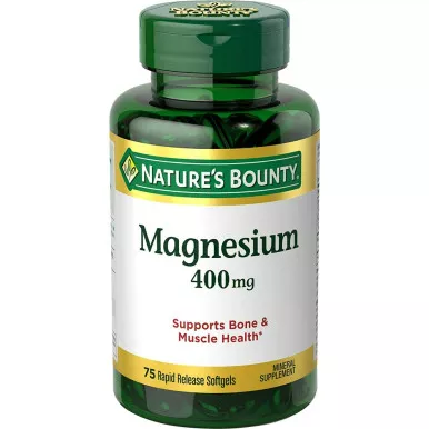 NHS 59408 - Nature's Bounty Magnesium Softgels, 400mg, 75 ct