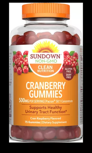 NHS 80806 - Sundown Naturals Cranberry Gummies, 500mg, 75 ct