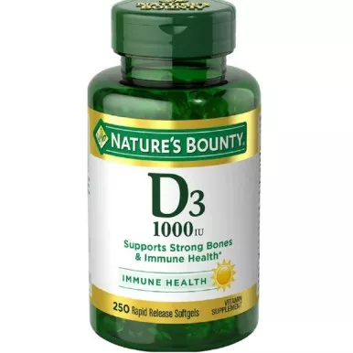 NHS 85606 - Nature's Bounty Vitamin D, 1000IU, 250 ct