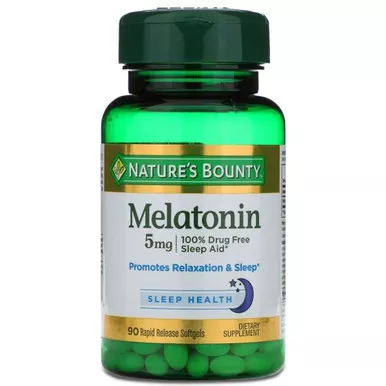 NHS 88745 - Nature's Bounty Melatonin Softgels, 5mg, 90 ct