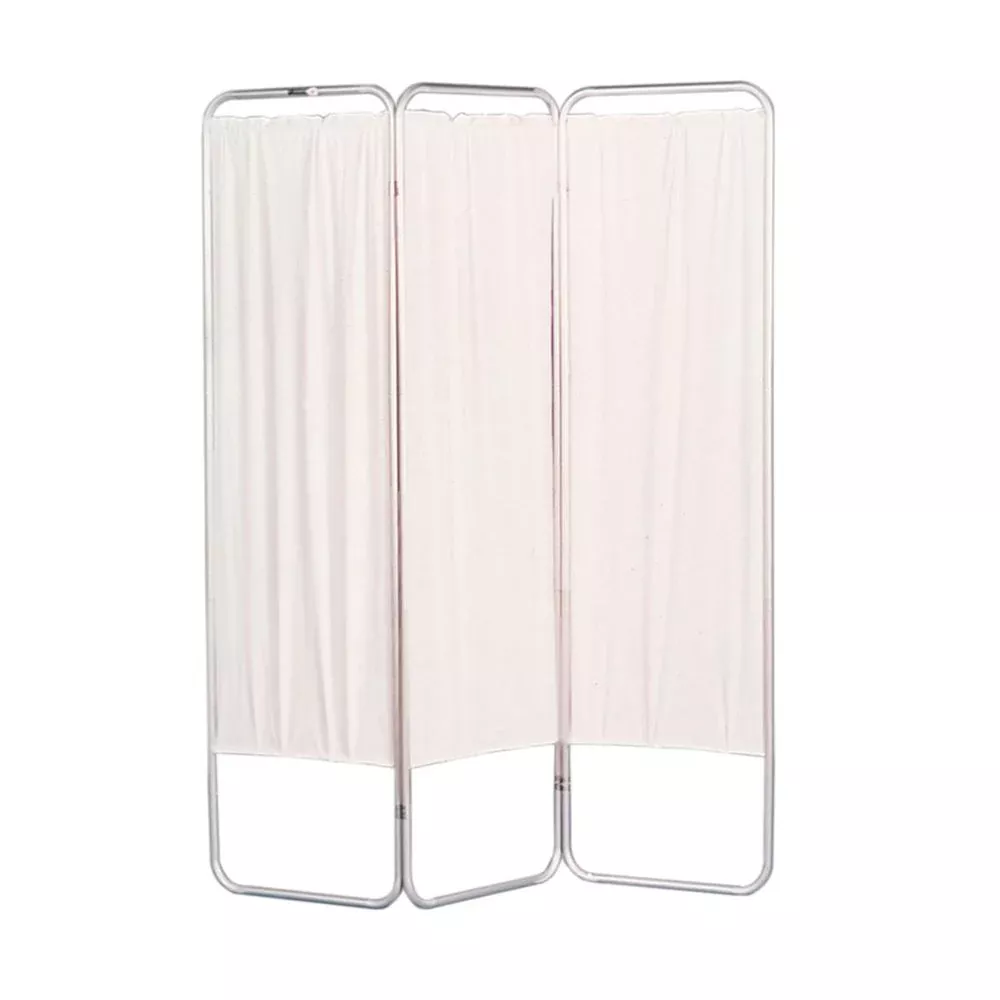 Nonmagnetic Folding Privacy Screen Fold. Privacy Screen, Nonmagnet, King Size, 3 Panels, 85"L x 68"H - 73382