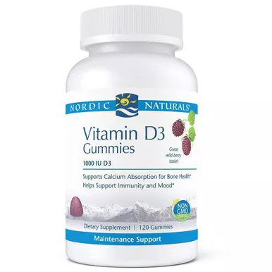 Nordic Naturals PUS-31145 - Nordic Naturals Vitamin D3 Gummies, Wild Berry, 60 ct