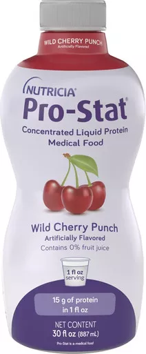 Nutricia 78344 - Pro-Stat Ready-to-Use Liquid Protein Supplement 30 oz. Bottle, Wild Cherry