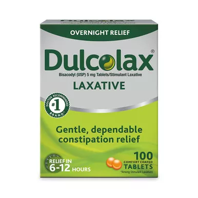 Par Pharmaceuticals 81421002004 - Laxative Dulcolax Tablet 100 per Box 5 mg Strength Bisacodyl USP