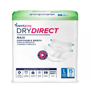 Parentgiving W28ML4100ND-15 - Dry Direct Maxi Overnight Brief, Large