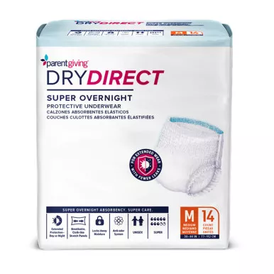 Parentgiving W28PUM31B-14 - Dry Direct Super Overnight Underwear, Medium
