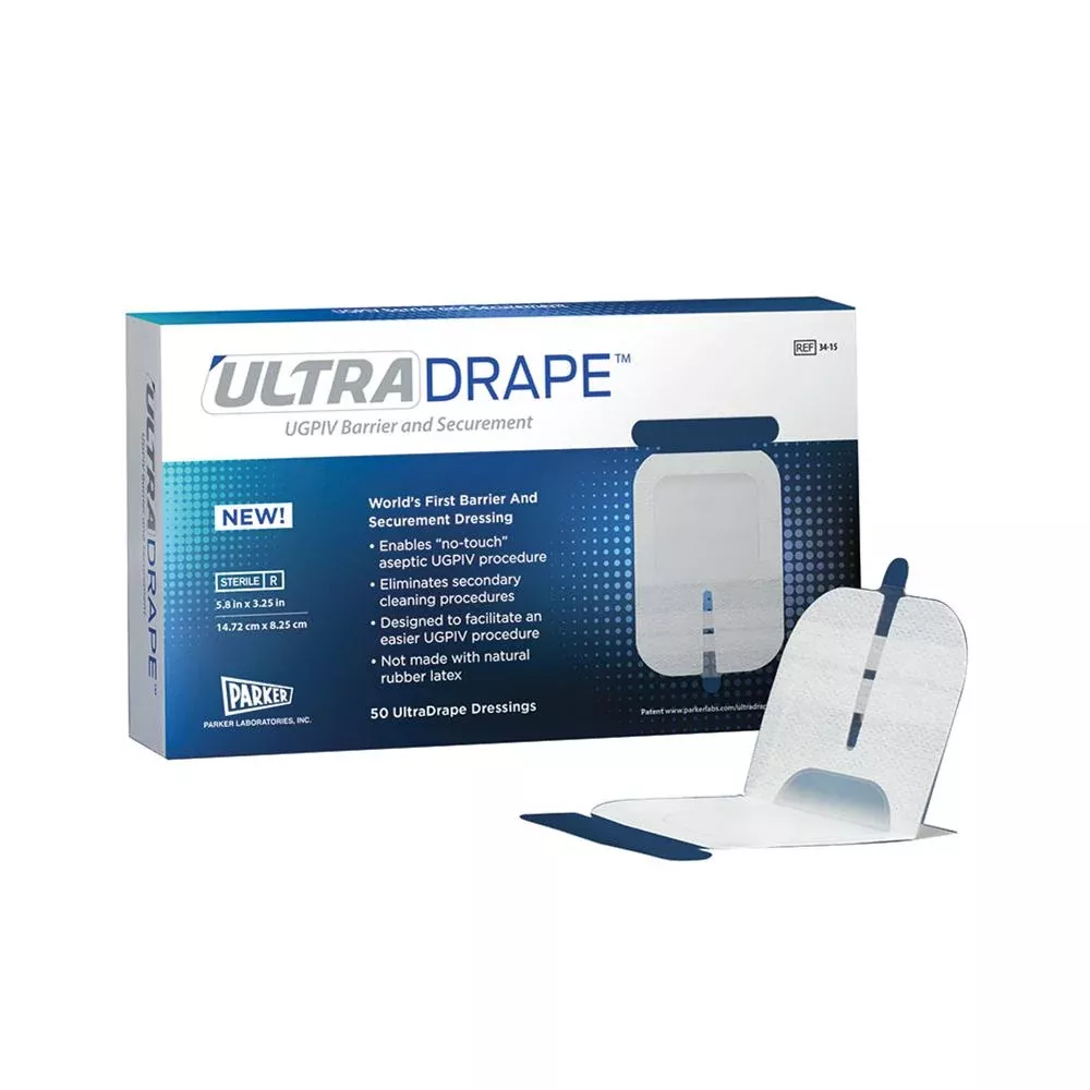 Parker Laboratories UltraDrape UGPIV Barrier and Securement UltraDrape UGPIV Barrier, 50/cs - 939265
